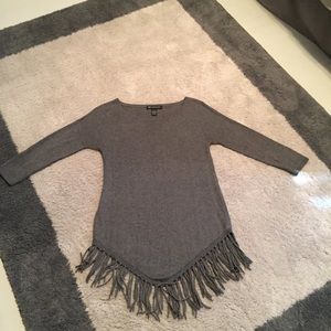 INC Fringed Sweater